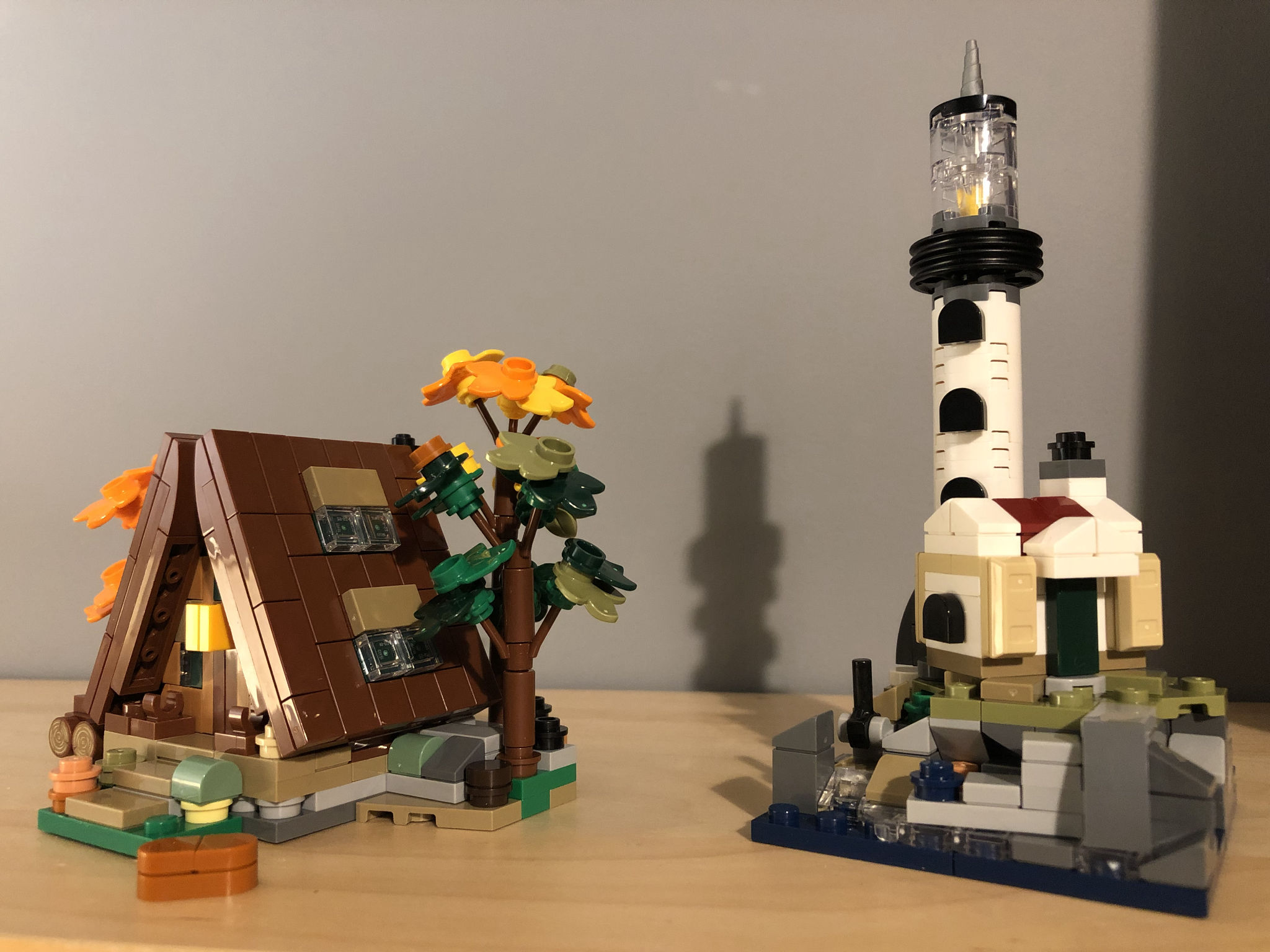 Two microscale models designed by Chris Tromans