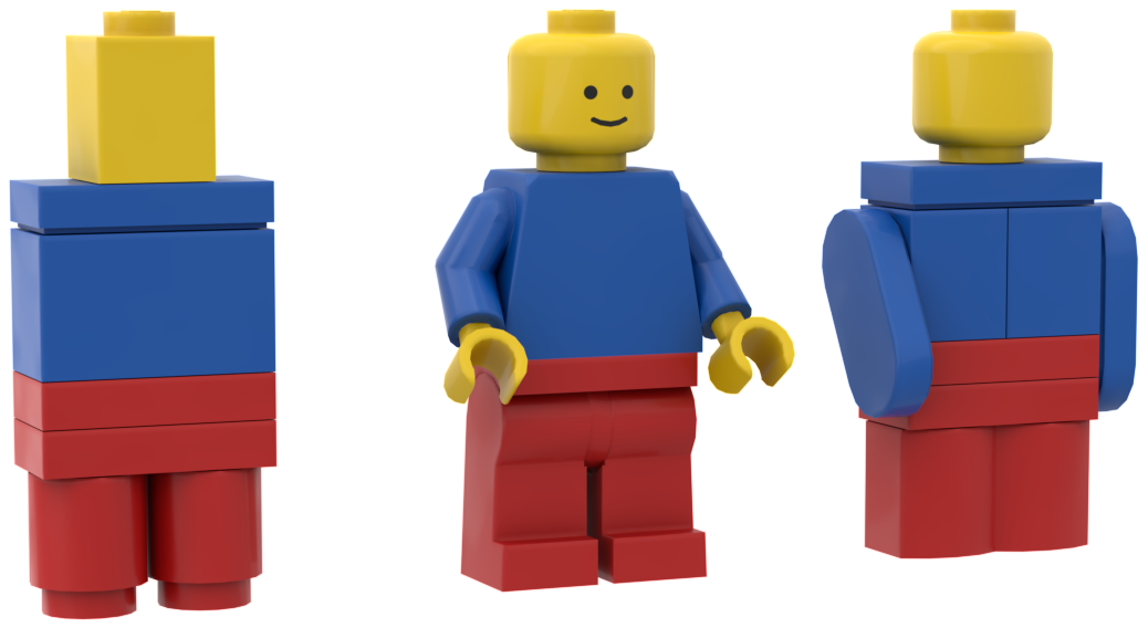 A minifigure is the same height as four bricks